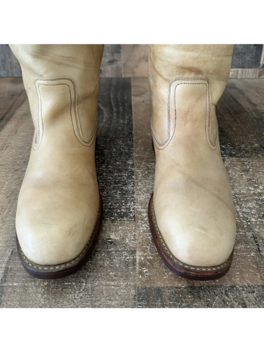 Hytest Vintage Campus Banana Safety Toe Boots Mens 8 D